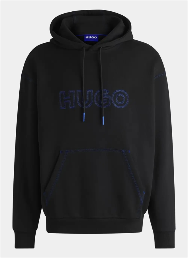 Hugo Blue Nitlogo Hættetrøje