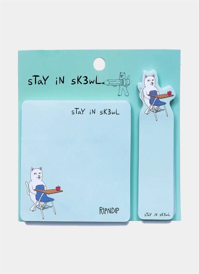 RIPNDIP Stay In Sk3wl Post It Note Pac