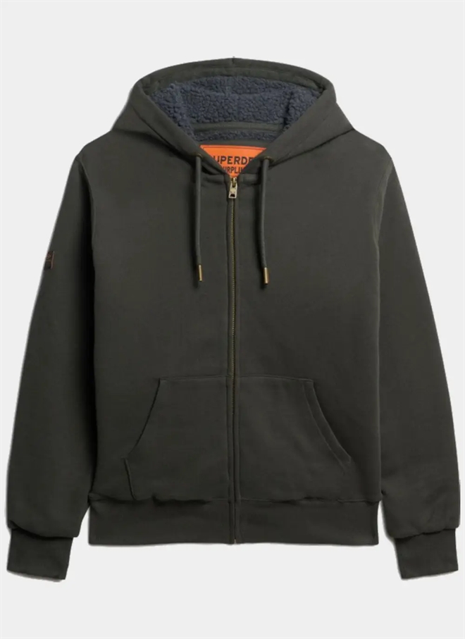 Superdry Borg Lined Ziphættetrøje