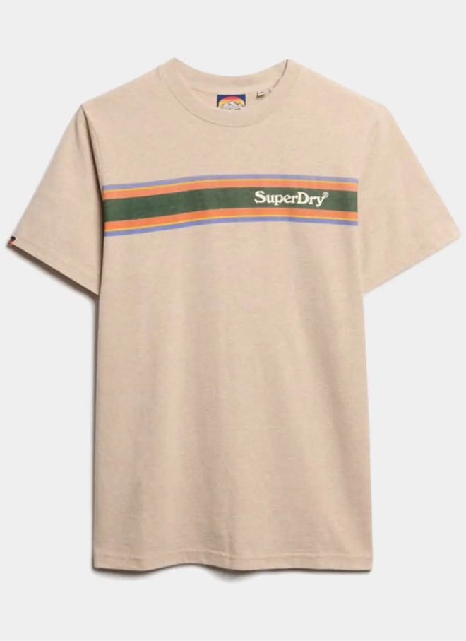 Superdry Venue Logo Stripe Relaxed T-S