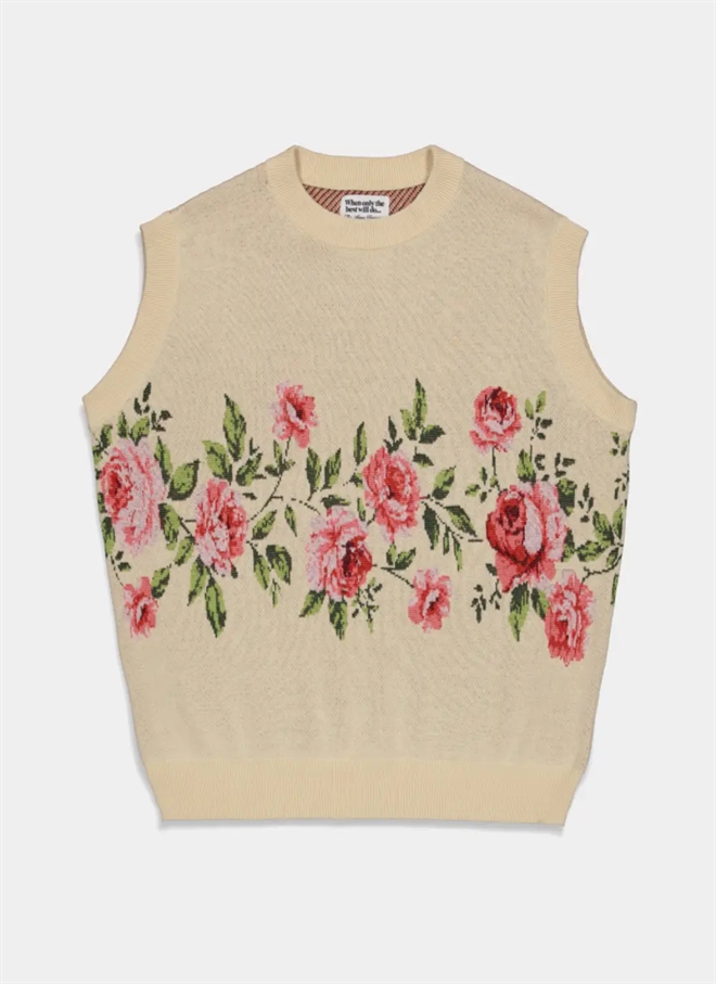 The Loose Company Flower Knitted Vest